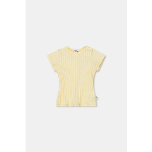 my little cozmo CHARLIE211 Rib slub baby T-shirt Yellow my little cozmo CHARLIE211 Rib slub baby T-shirt Yellow