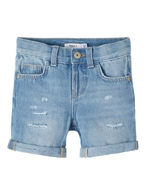 name it NMMRYAN REG DNM LONG SHORTS Light Blue Denim