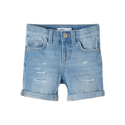 name it NMMRYAN REG DNM LONG SHORTS Light Blue Denim