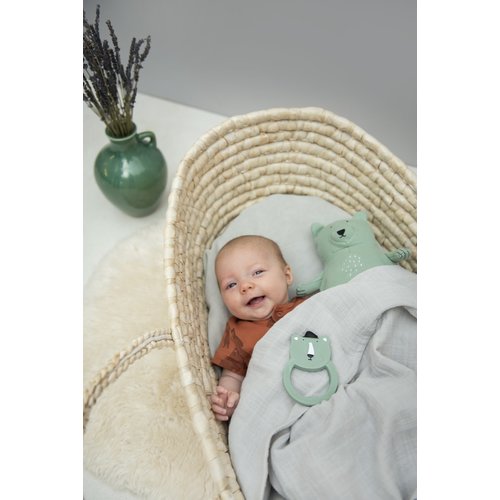 trixie baby Natuurlijk rubber ronde bijtring - Mr. Polar Bear