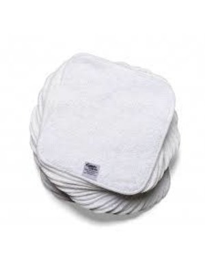 cheeky wipes washable organic cotton  terry cloths white x25