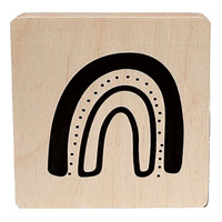wooden letter - regenboog