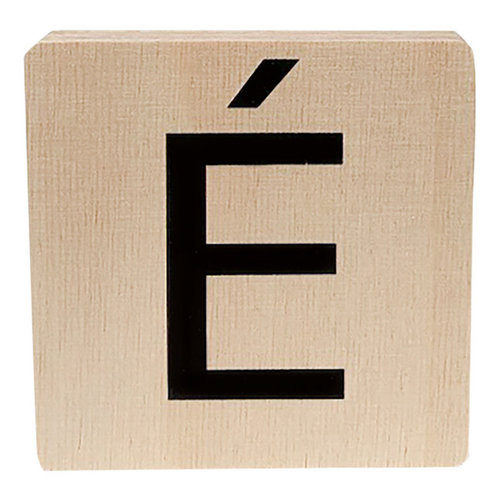 minimou wooden letter - É