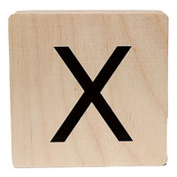 wooden letter - X