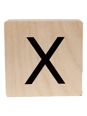 minimou wooden letter - X