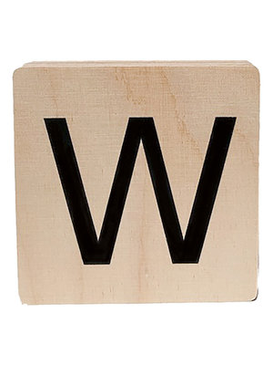 minimou wooden letter - W