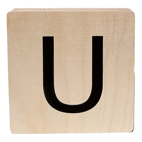 minimou wooden letter - U