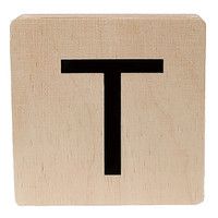 wooden letter - T