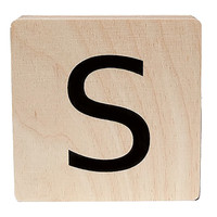 wooden letter - S