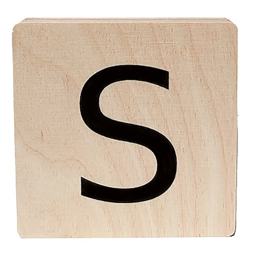 minimou wooden letter - S