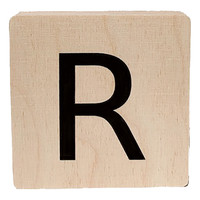 wooden letter - R