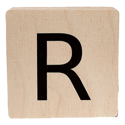 minimou wooden letter - R