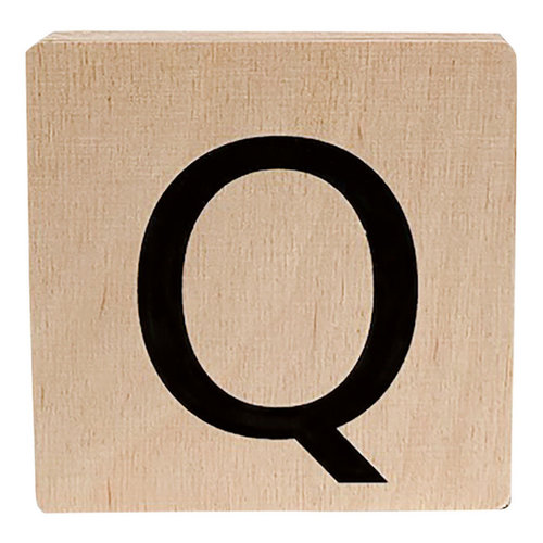 minimou wooden letter - Q