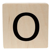 wooden letter - O