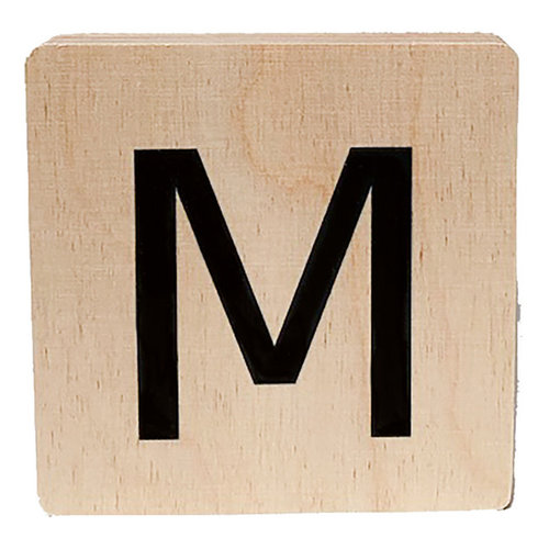 minimou wooden letter - M