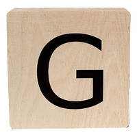 wooden letter - G