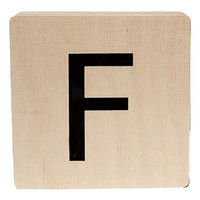 wooden letter - F