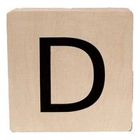 wooden letter - D