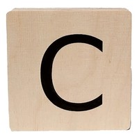 wooden letter - C