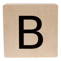 wooden letter - B