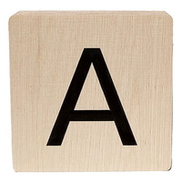 wooden letter - A