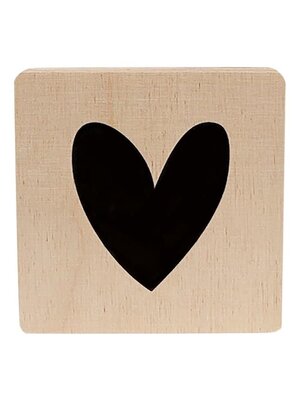 minimou wooden letter - hart