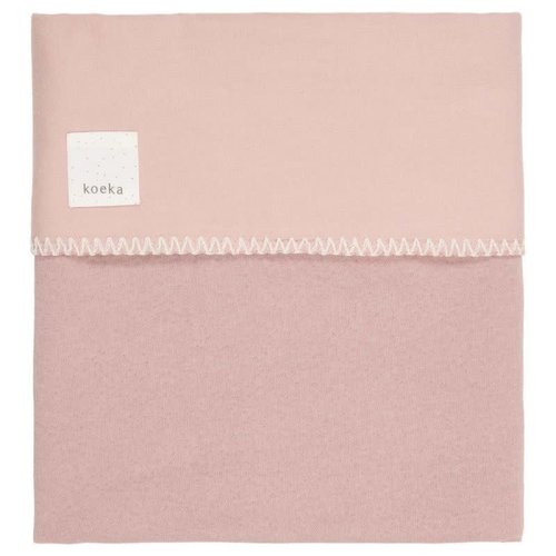 koeka Ledikantendeken Runa flanel old pink 100x150