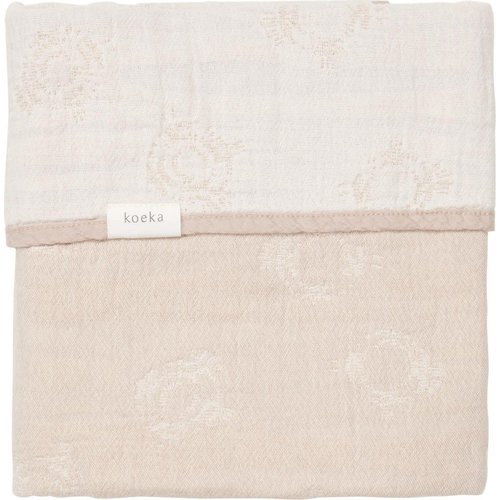 koeka Wiegdeken flanel Portobello soft clay 75x100