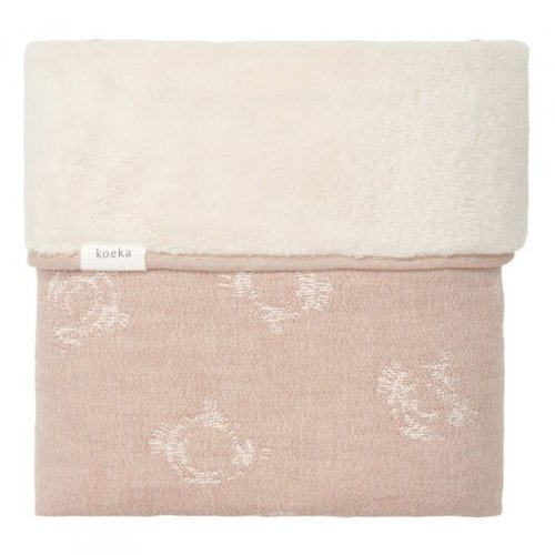 koeka Ledikantdeken flanel Portobello steel grey 100x150 koeka Ledikantdeken flanel Portobello steel grey 100x150