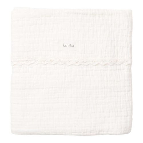koeka ledikantendeken elba lace milky koeka ledikantendeken elba lace milky