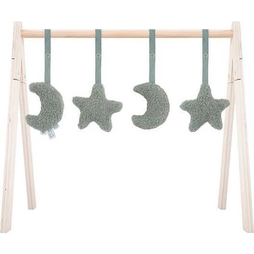Jollein Babygym toys Moon ash green (4 stuks) Jollein Babygym toys Moon ash green (4 stuks)