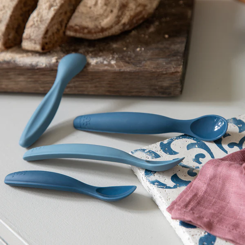 sebra interior Silicone spoon set, lon Vintage blue