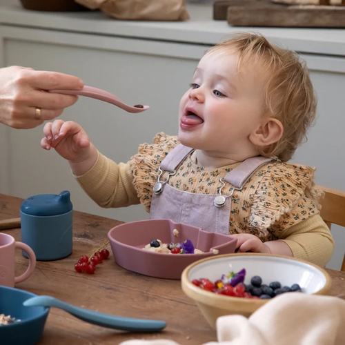 sebra interior Silicone spoon set, lon Blossom pink