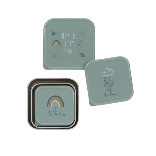 lassig Snackbox stainless steel 3pcs assorted garden explorer lassig Snackbox stainless steel 3pcs assorted garden explorer
