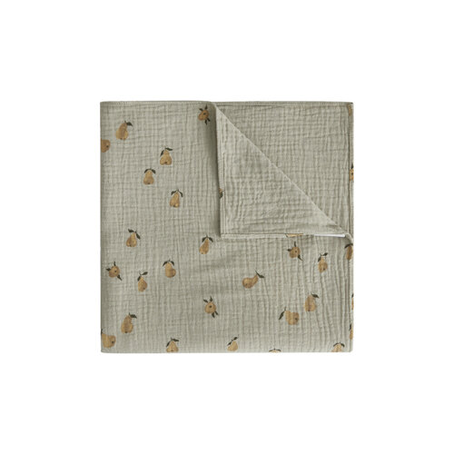 Garbo & friends pear muslin swaddle blanket Garbo & friends pear muslin swaddle blanket