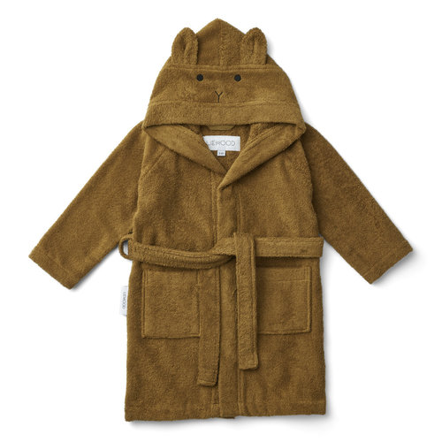 liewood Lily bathrobe rabbit green olive