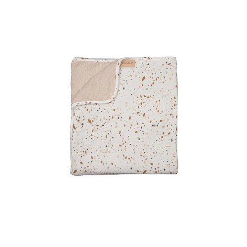 Pericles deken wieg sprinkles taupe 74x100cm Pericles deken wieg sprinkles taupe 74x100cm