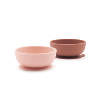 Suction bowl set - Blush / Terracotta