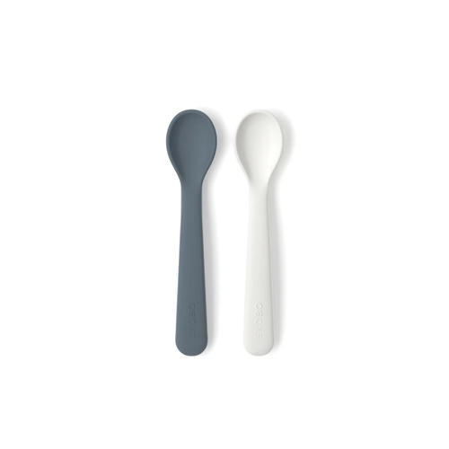 ekobo silicone spoon set - cloud/storm