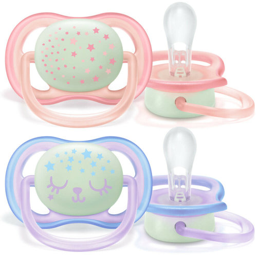 Avent 0-6 Ultra Air Roze night - Silicone Avent 0-6 Ultra Air Roze night - Silicone