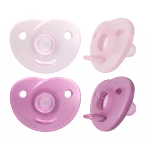 avent 0-6m soothie 2 pack roze