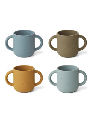 liewood GENE CUP 4-PACK BLUE MULTI MIX