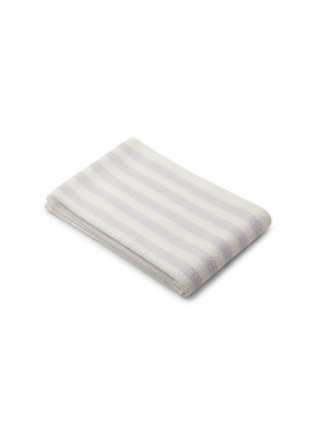 liewood Macy beach towel - Y/D Stripe: Light lavender/creme de la creme