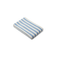 Macy beach towel - Y/D Stripe: Sky blue/creme de la creme