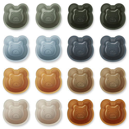 liewood Tilo cup cake 16-pack mr bear faune green multi mix