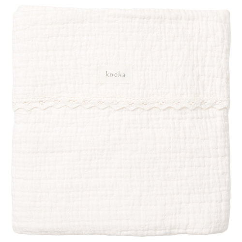 koeka wiegdeken elba lace milky koeka wiegdeken elba lace milky