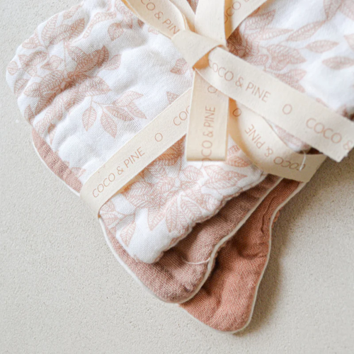 Coco&Pine Rosie muslin wash gloves Coco&Pine Rosie muslin wash gloves