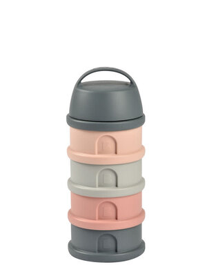 beaba DOSEERBOX MET 4 COMPARTIMENTEN MINERAL GREY /PINK