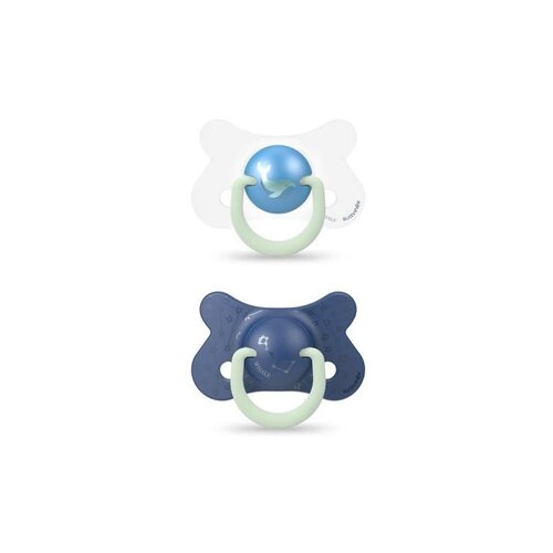 suavinex Night & day soother physiological teat +18m blauw suavinex Night & day soother physiological teat +18m blauw