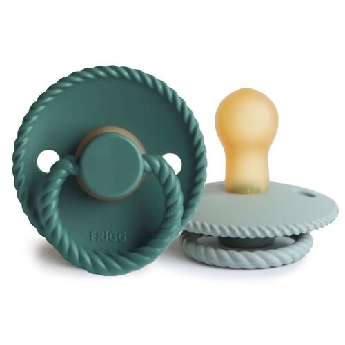 Frigg T1 Color Fopspeen 2 pack LATEX rope - sage/vintage green Frigg T1 Color Fopspeen 2 pack LATEX rope - sage/vintage green
